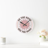 Positieve Vibes Ronde Klok (Huis)