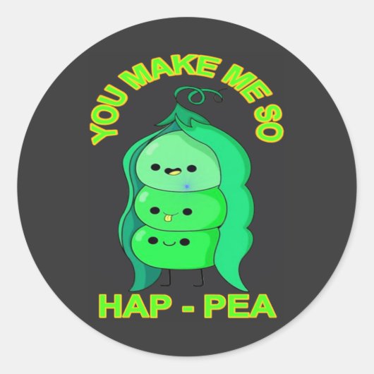 positieve vibes ronde sticker (Voorkant)