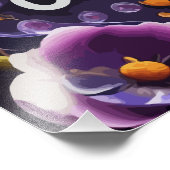 Positieve vibes rondom muurkunst foto afdruk (Hoek)