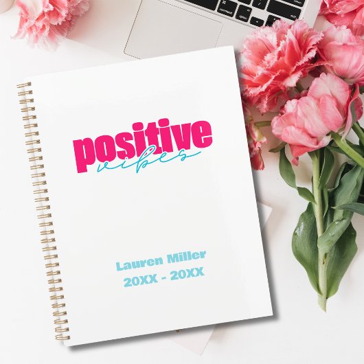 Positieve Vibes Roze & Turquoise Meisjesachtige Da Planner