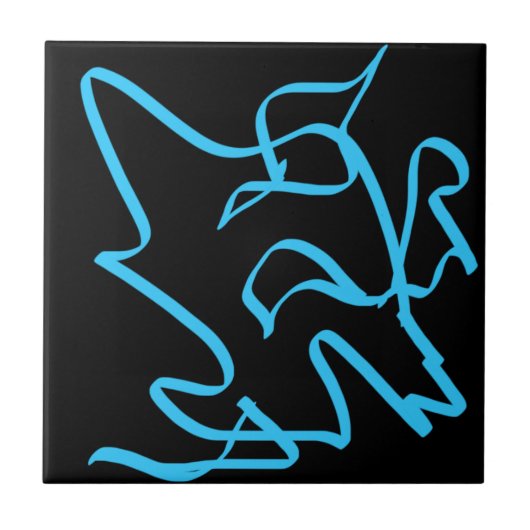 Positieve Vibes Splash van Colour Happy Abstracte Tegeltje (Voorkant)