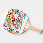Positieve Vibes Splash van kleur Ping Pong Paddle Tafeltennisbatje (Zijkant)