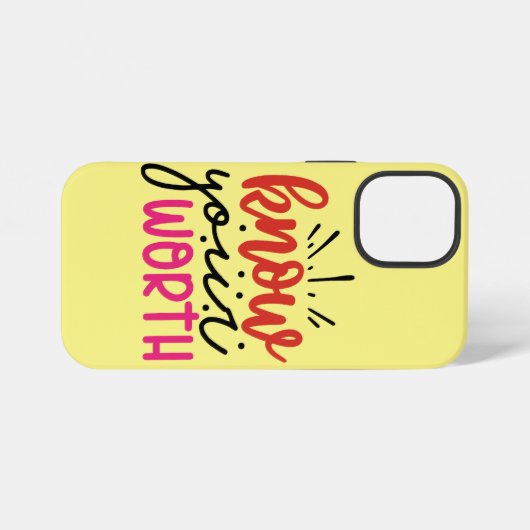 Positieve vibes typografie iPhone hoesje (Achterkant horizontaal)