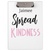 Positieve Vibes Verspreiden Kantoor Klembord  (Voorkant)