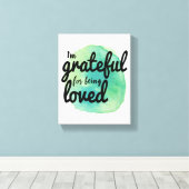 positieve vibes voor harde werknemers canvas afdruk (Insitu (Houten vloer))