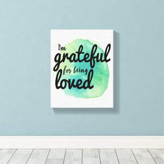 positieve vibes voor harde werknemers canvas afdruk (Insitu (Houten vloer))