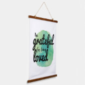 positieve vibes voor harde werknemers hangend wandkleed (Gebogen)