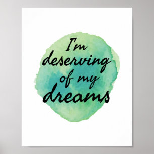 positieve vibes voor zelfaanvaarding poster