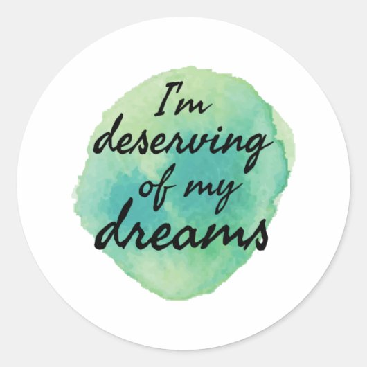 positieve vibes voor zelfaanvaarding ronde sticker (Voorkant)