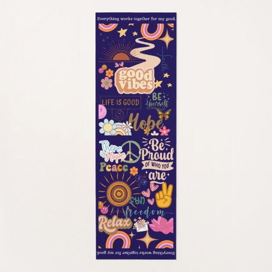 Positieve Vibes Yoga Mat (Voorkant)