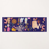 Positieve Vibes Yoga Mat (Voorkant (horizontaal))