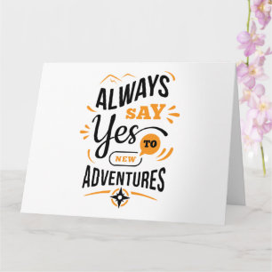Positieve Vibes - Zeg altijd JA tegen Nieuwe Avont Kaart