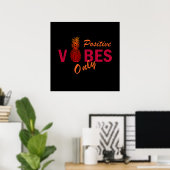 Positieve vibes zomer vakantie poster (Thuiskantoor)