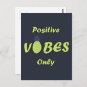 Positieve vibes zomervakantie briefkaart (Voorkant / Achterkant)
