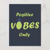 Positieve vibes zomervakantie briefkaart (Voorkant)