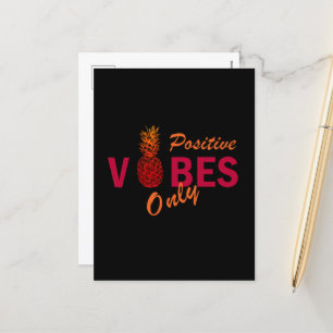 Positieve vibes zomervakantie feestdagenkaart