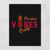 Positieve vibes zomervakantie feestdagenkaart (Voorkant)