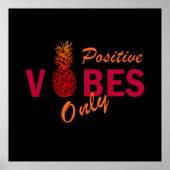 Positieve vibes zomervakantie poster (Voorkant)