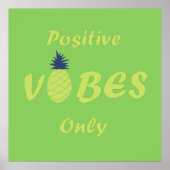 Positieve vibes zomervakantie poster (Voorkant)