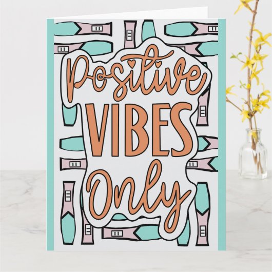 Positieve Vibes Zwangerschap IVF Nieuwe mam Kaart (Gele Bloem)