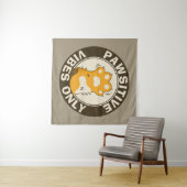 Positieve vibraties alleen Mooie Kattenpoot Grappi Wandkleed (In Situ (horizontaal))