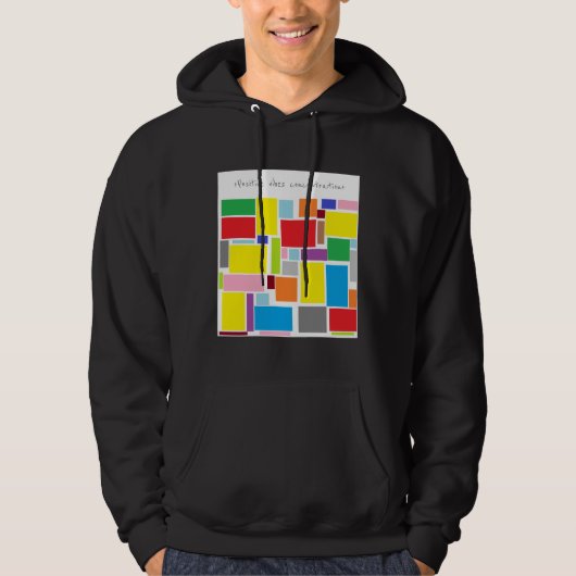 +Positieve vibraties concentratie+ Hoodie (Voorkant)