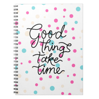 positieve vibraties spiraal foto notitieboek