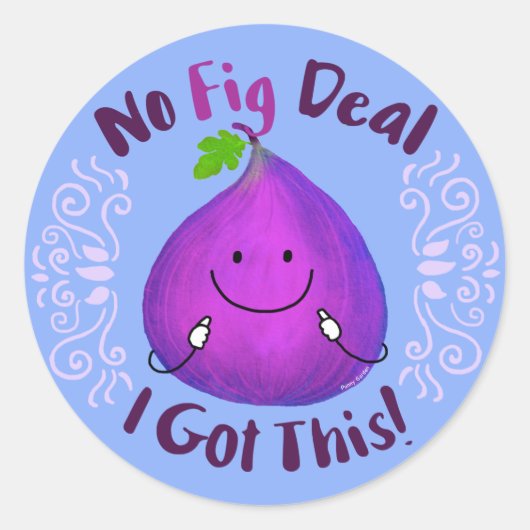 Positieve vinnen - Geen echte deal. Ronde Sticker (Voorkant)