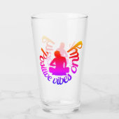 Positieve virussen alleen Zen Yoga Meditation Lotu Glas (Achterkant)