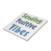 Positieve virussen verzenden tegeltje (Zijkant)