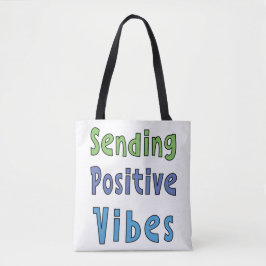 Positieve virussen verzenden tote bag