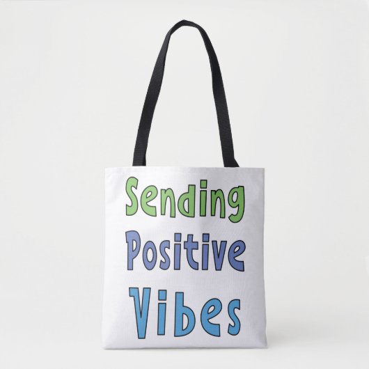 Positieve virussen verzenden tote bag (Voorkant)