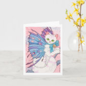 Positieve vooruitzichten notecard kaart (Gele Bloem)