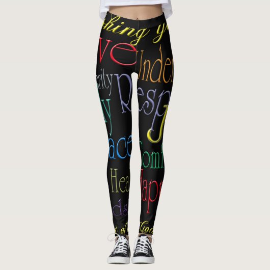 Positieve vrouwelijke Leggings (Voorkant)