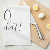 Positieve Waterverf Rozen Floral 80th Birthday Theedoek (Quarter Fold)