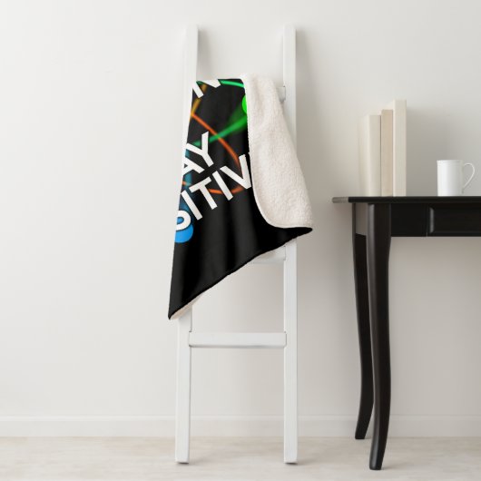 Positieve wetenschap Quote Cool Modern Fun Sherpa Deken (In situ)