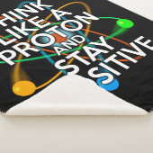 Positieve wetenschap Quote Cool Modern Fun Sherpa Deken (3/4)