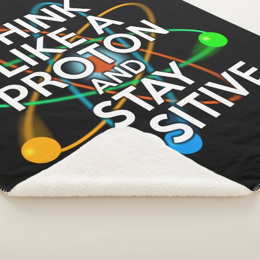 Positieve wetenschap Quote Cool Modern Fun Sherpa Deken (3/4)