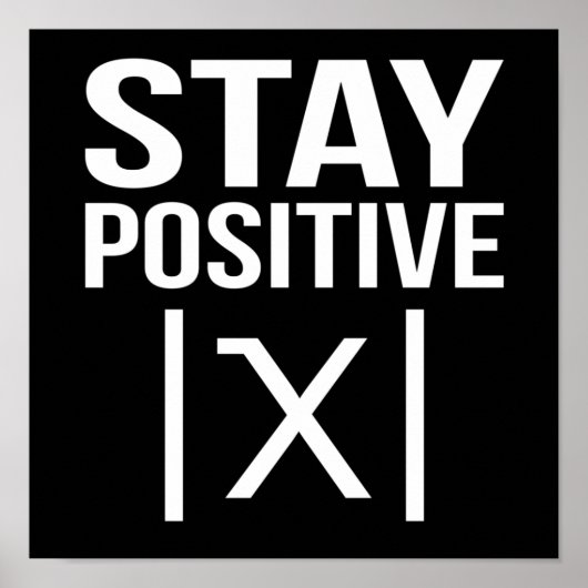 Positieve Wiskunde docent wiskunde Wiskunde studen Poster (Voorkant)