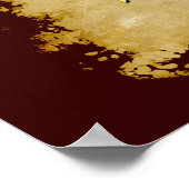 POSITIEVE WOORDEN 3D Golden Tekst op het Poster va (Hoek)