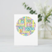 Positieve woorden Briefkaart (Staand voorkant)
