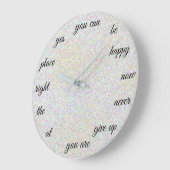 Positieve woorden Creative Motivatie Grote Klok (Hoek)