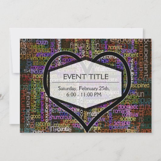 Positieve woorden kaart (Achterkant)