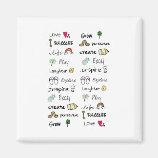 Positieve woorden magneet