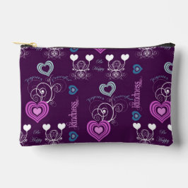 Positieve woorden met harten etui