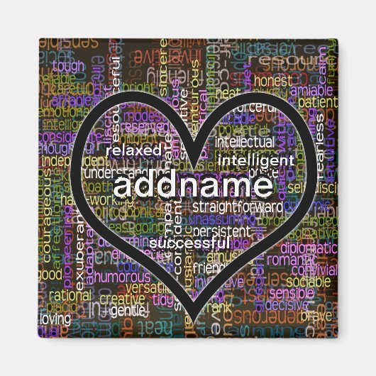 Positieve woorden over jou magneet (Voorkant)