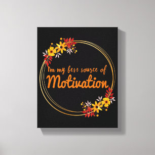positieve woorden voor motivatie canvas afdruk