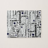 Positieve woordtypografie legpuzzel (Horizontaal)