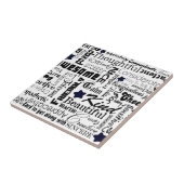 Positieve woordtypografie tegeltje (Zijkant)