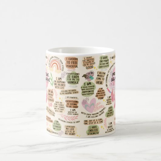 Positieve zelfliefde affirmaties Mok (Center)
